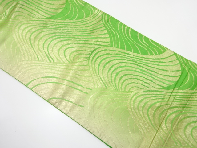 JAPANESE KIMONO / ANTIQUE FUKURO OBI / SILK / WOVEN STREAM